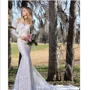 Ashley & Justin Spring 2018 Wedding Dress & Veil